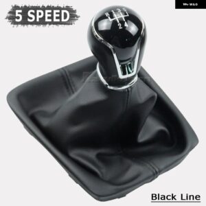 5/6スピード ギア シフト ノブレバー シフター GAITOR BOOT LEON III 3 MK3 2012-17 MT - 5 Speed Black Line