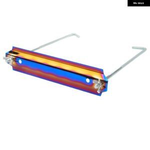 バッテリーホールドダウン ブラケット 防水 取り付け簡単 バッテリーホールドダウンセット ステンレス 8.7インチサポートロッド付き 車 - Baked blue