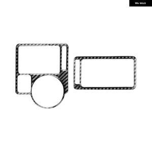 VW ゴルフ 4 ジェッタ ボラ MK4 R32 GTI 1999-2004 ダッシュボード パネル エアコン アウトレット ベントカバー カーボン トリム アクセサリー - side 2pcs LHD