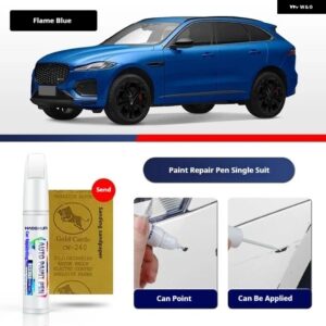 FORJAGUAR F-PACE ペイントペン用品 アクセサリー ペイントスクラッチ修復 スクラッチリムーバーペイントリペアセット - Flame blue