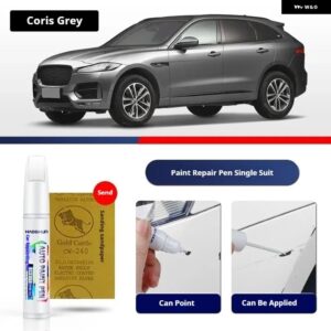 FORJAGUAR F-PACE ペイントペン用品 アクセサリー ペイントスクラッチ修復 スクラッチリムーバーペイントリペアセット - Coris Grey
