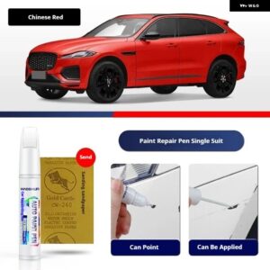 FORJAGUAR F-PACE ペイントペン用品 アクセサリー ペイントスクラッチ修復 スクラッチリムーバーペイントリペアセット - Chinese Red