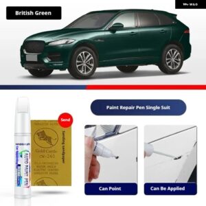 FORJAGUAR F-PACE ペイントペン用品 アクセサリー ペイントスクラッチ修復 スクラッチリムーバーペイントリペアセット - British Green