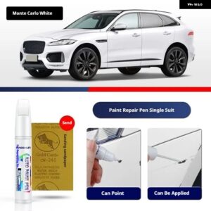 FORJAGUAR F-PACE ペイントペン用品 アクセサリー ペイントスクラッチ修復 スクラッチリムーバーペイントリペアセット - Monte Carlo White