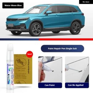 SKYWELL EV6 ペイントペン用品 アクセサリー ペイントスクラッチ修復 スクラッチリムーバーペイントリペアセット - Water Moon Blue