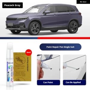 SKYWELL EV6 ペイントペン用品 アクセサリー ペイントスクラッチ修復 スクラッチリムーバーペイントリペアセット - Peacock Gray