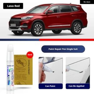 CHERY TIGGO 8 ペイントペン用品 アクセサリー ペイントスクラッチ修復 スクラッチリムーバーペイントリペアセット - Lava Red