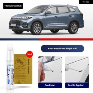 CHERY TIGGO 8 ペイントペン用品 アクセサリー ペイントスクラッチ修復 スクラッチリムーバーペイントリペアセット - Titanium Gold Ash