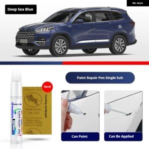 CHERY TIGGO 8 ペイントペン用品 アクセサリー ペイントスクラッチ修復 スクラッチリムーバーペイントリペアセット - Deep Sea Blue