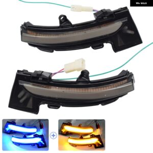 シュコダ オクタヴィア MK3 5E ダイナミック LED ウィンカー ウインカー ミラー フラッシャー ライト 2014-19 - Blue-Yellow