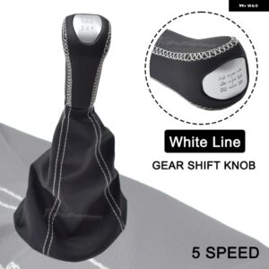 LADA BA3 2101 2102 2103 2104 2105 2106 2107 ギア シフト ノブとゲートル ブーツ カバー インテリア アクセサリー - White Line