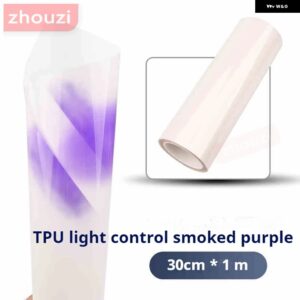 TPU ヘッドライト フィルムクリア ブラック/パープルインテリジェント UV 自己修復アンチスクラッチ DODGE シトロエン ミニビュイック