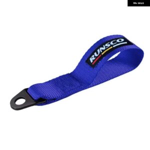 RUNSCO パフォーマンス牽引ストラップ フック強度ナイロン牽引フックロープ トレーラー牽引ストラップ - RS11-Blue