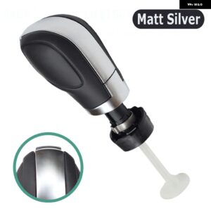 ギア シフト ノブレバースティッククロームマット VW パサート CC ゴルフ 6 GTI ジェッタ MK6 GLI カーアクセサリー - Matt Silver