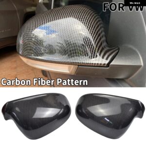 バックミラー カバー キャップ トリム VW ゴルフ 5 MK5 GTI R32 2003 - 2009 リア ウイング ミラー キャップ左 + 右 M スタイル サイド - CF pattern-2PCS