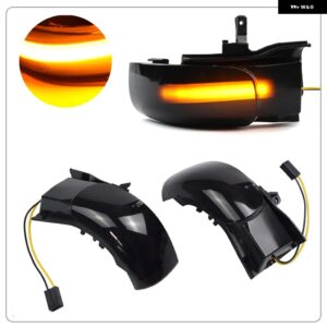 2X VW トゥーラン 1T1 1T2 2003-07 2009 ダイナミックウインカー LED ウィンカーライト サイドランプ矢印ミラー インジケーター - Yellow