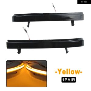 2ピース LED ダイナミックウインカーウィンカー LED LADA プリオラ 2170 バックミラー サイドミラー ライト LADA 矢印ライト - Yellow