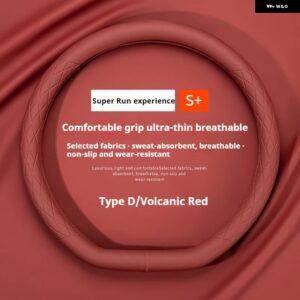 アンチスリップ 自動装飾 PU レザー ステアリングホイール カバー フィアットグランデプント TIPO STILO UNO アストラブラボーパンダ FREEMO - D type10