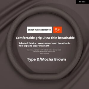 アンチスリップ 自動装飾 PU レザー ステアリングホイール カバー フィアットグランデプント TIPO STILO UNO アストラブラボーパンダ FREEMO - D type15