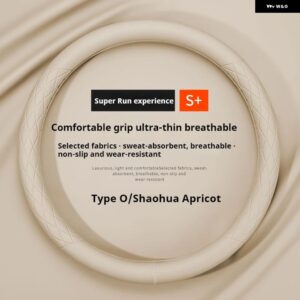 アンチスリップ 自動装飾 PU レザー ステアリングホイール カバー フィアットグランデプント TIPO STILO UNO アストラブラボーパンダ FREEMO - circular type