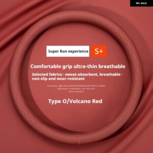 アンチスリップ 自動装飾 PU レザー ステアリングホイール カバー フィアットグランデプント TIPO STILO UNO アストラブラボーパンダ FREEMO - circular type3