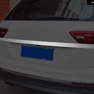 VW ティグアン 2018-2021-2022 リアテール トランクドア トリム 外装 モールディング ステンレス アクセサリー自動テールゲート - a