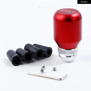 ギア シフト ノブギアスティック マニュアル シフター レバー格納式長さ ギアヘッド 合金 - red