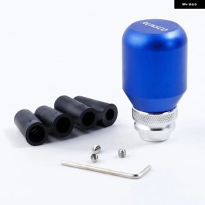 ギア シフト ノブギアスティック マニュアル シフター レバー格納式長さ ギアヘッド 合金 - blue