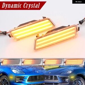 VW ゴルフ MK5 MK6 R32 GTI ラビットジェッタ 1K5945071A 1K5945072A 車 アンバー LED ウィンカーランプ インジケーター フロントサイド マーカーライト - Dynamic Crystal