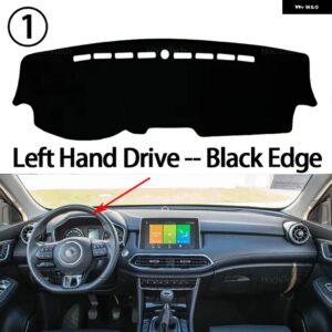 ダッシュボード カバー パッド MG HS EHS PHEV 2018-2023 カーアクセサリー ダッシュボード サンシェード ANTO-UV カーペット - Left Hand Black