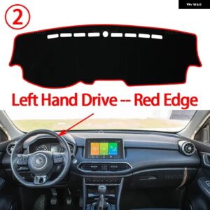 ダッシュボード カバー パッド MG HS EHS PHEV 2018-2023 カーアクセサリー ダッシュボード サンシェード ANTO-UV カーペット - Left Hand Red Edge