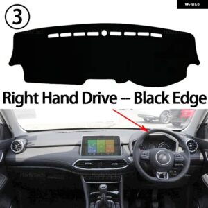 ダッシュボード カバー パッド MG HS EHS PHEV 2018-2023 カーアクセサリー ダッシュボード サンシェード ANTO-UV カーペット - Right Hand Black