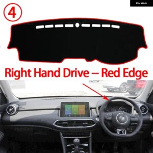ダッシュボード カバー パッド MG HS EHS PHEV 2018-2023 カーアクセサリー ダッシュボード サンシェード ANTO-UV カーペット - Right Hand Red Edge