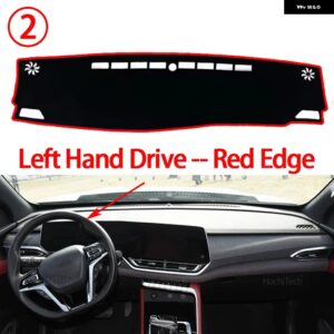 LDV MAXUS T90 MAX MG エクステンダー 2022-2024 ダッシュマットサンシェード 抗 UV カーペットカーアクセサリー ダッシュボード カバー - Left Hand Red Edge
