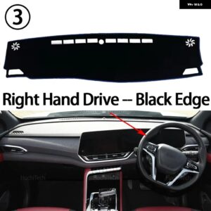 LDV MAXUS T90 MAX MG エクステンダー 2022-2024 ダッシュマットサンシェード 抗 UV カーペットカーアクセサリー ダッシュボード カバー - Right Hand Black