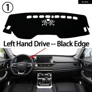 CHERY TIGGO 8 2022-2023 ダッシュボード カバー 光避けパッド サンシェード 抗 UV カーペットノンスリップケースマット - Left Hand Black