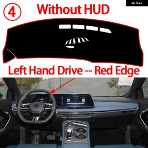 ダッシュボード カバー パッド MG MG 7 MG7 2022 2023 2024 2025 2026 カーアクセサリー ダッシュボード サンシェード ANTO-UV カーペット - Left Red No HUD