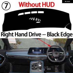 ダッシュボード カバー パッド MG MG 7 MG7 2022 2023 2024 2025 2026 カーアクセサリー ダッシュボード サンシェード ANTO-UV カーペット - Right Black No HUD