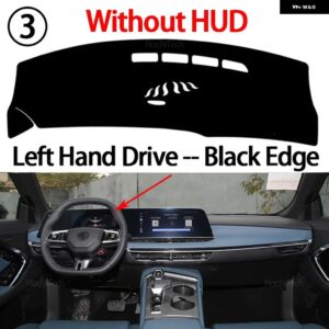 ダッシュボード カバー パッド MG MG 7 MG7 2022 2023 2024 2025 2026 カーアクセサリー ダッシュボード サンシェード ANTO-UV カーペット - Left Black No HUD