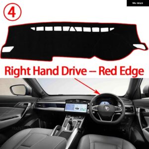 プロトン X70 2018-2025 インテリア アクセサリー自動車 ダッシュボード カバー ダッシュマットボードパッド カーペットダッシュマット抗 UV マット RHD - Right Hand Red Edge