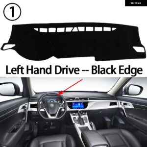 プロトン X70 2018-2025 インテリア アクセサリー自動車 ダッシュボード カバー ダッシュマットボードパッド カーペットダッシュマット抗 UV マット RHD - Left Hand Black