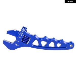 RESO- アルミモンキースパナツール レンチツール ホースフィッティングツール AN3 AN4 AN6 AN8 AN10 AN12 - Blue