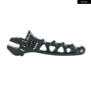 RESO- アルミモンキースパナツール レンチツール ホースフィッティングツール AN3 AN4 AN6 AN8 AN10 AN12 - black