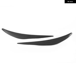 ヘッドライト ヘッドランプ アイブロウ ステッカー ストリップ トリム カバー インフィニティ Q50 2014-20-2022 1ペア - Carbon Fiber Look