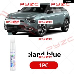 シトロエン C4 2004-2025 LC B7 E3 ペイントタッチアップペンキット - スクラッチ修復車スクラッチリムーバー ブラシ付き DIY オートアクセサリー - Iceland blue