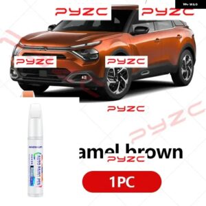 シトロエン C4 2004-2025 LC B7 E3 ペイントタッチアップペンキット - スクラッチ修復車スクラッチリムーバー ブラシ付き DIY オートアクセサリー - Caramel brown