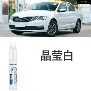 シュコダ オクタビア ペイント タッチアップ ペン キット ペイント スクラッチリペア スクラッチ リムーバー ペイントリペアセット 自動車アクセサリー - crystal white