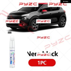 シトロエン C3 1996-2025 ペイントタッチアップペンキット - スクラッチ修復車スクラッチリムーバー ブラシ付き DIY オートアクセサリー - Nera black