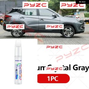 JAC JS4 2020-2025 JS4 ペイントタッチアップペンキット - スクラッチ修復車スクラッチリムーバー ブラシ付き DIY オートアクセサリー - TitaniumCrystal Gray