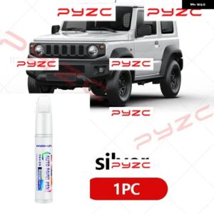 スズキ MARTI ジムニー 1998-2025 ペイントタッチアップペンキット - スクラッチ修復車スクラッチリムーバー ブラシ付き DIY オ - Silver